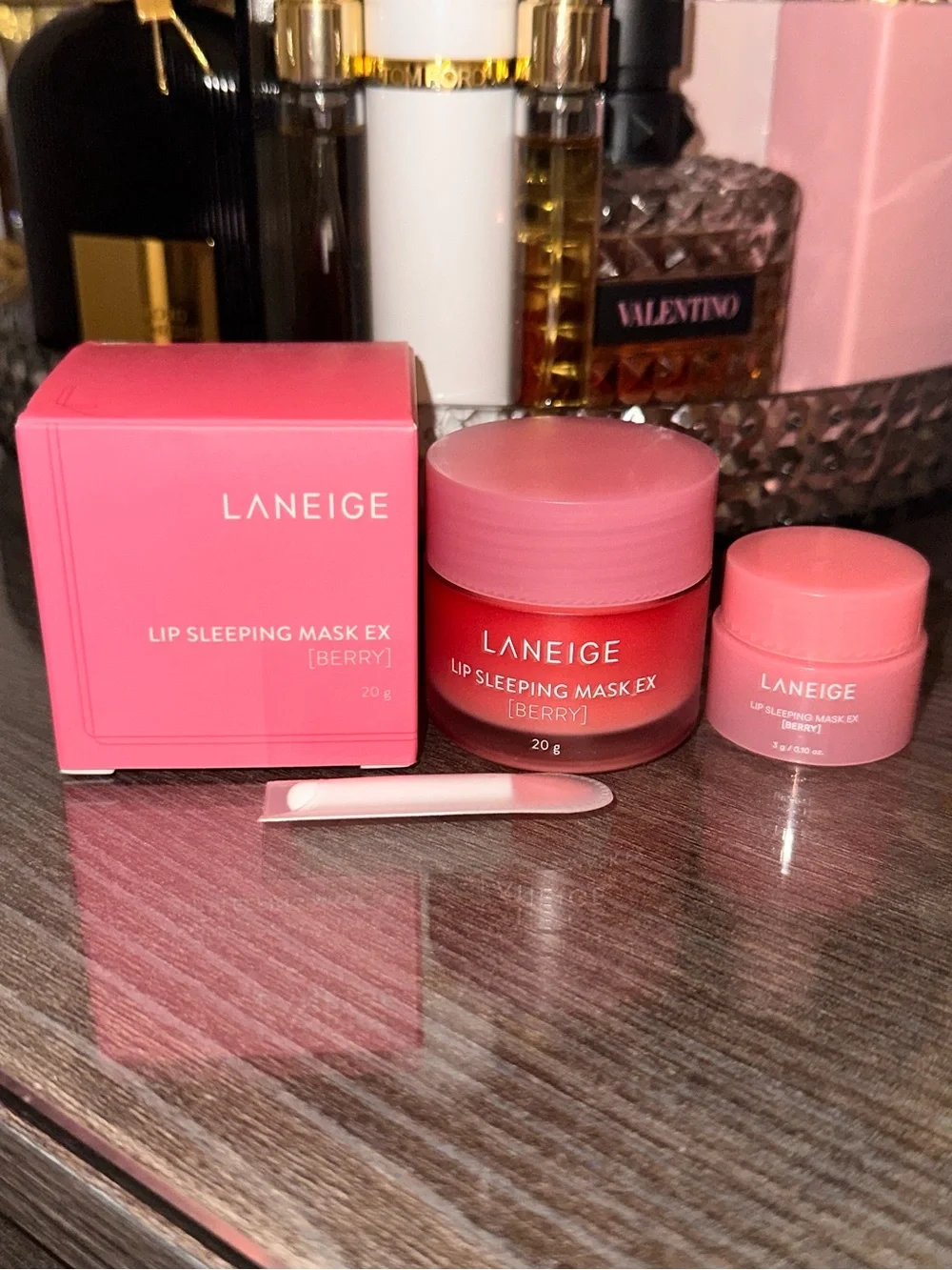 Laneige Berry Lip Sleeping Mask Full Size EX 20g + Mini 3g Set